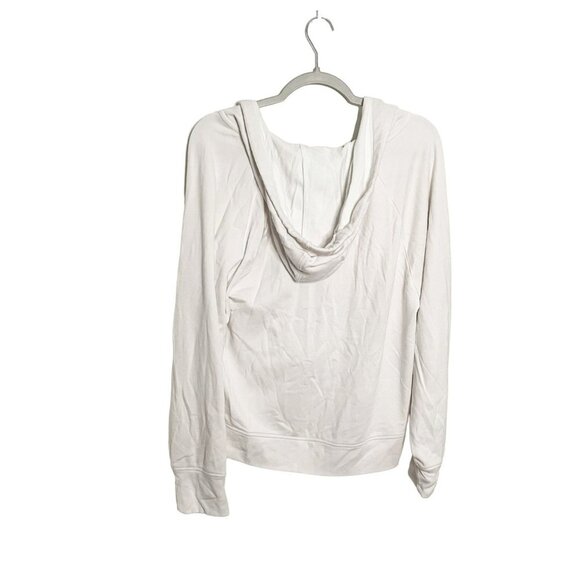 Fabletics Sweatshirt Sydney Twist Front Hoodie White Size Large - Picture 4 of 6